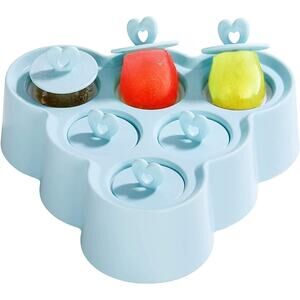 Popsicle Molds Round, Flexible Animal Shaped Silicone Ice Pop Popsicle 6-cavity